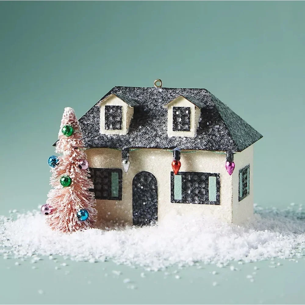 New🌟Christmas Cottage Light-Up Ornament